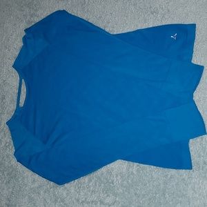 Aspire Womens Tuquoise Blue Activewear Long Sleeve Size Medium